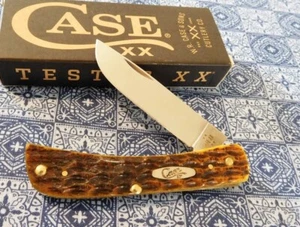 CASE XX New 32273 Honeycomb Jigged Bone Handle 1 Blade Sodbuster Jr Knife/Knives - Picture 1 of 1