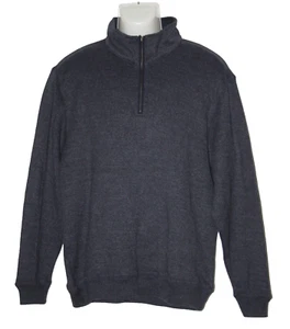 Blazer Mens Size XL Half Zip Pullover Jumper Dark Blue Soft Cotton Blend - Picture 1 of 5