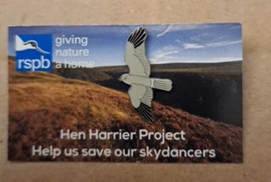 RSPB Hen Harrier Project Special EU Life Pin badge - Picture 1 of 2