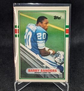 Barry Sanders 1989 Topps Traded Rookie Card #83T  HOF Rookie