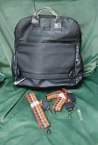 Reiserucksack aus veganem Leder zum Tragen für Damen Laptopfach TSA-App - Bild 1 von 17