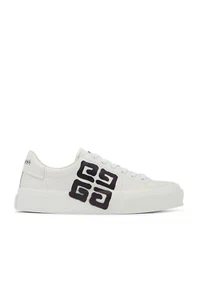 $675 Givenchy X Josh Smith City Sport In 4G Leather White /Black sneaker 40 - Picture 1 of 19