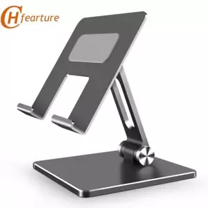 Universal Tablet Stand Aluminum Adjustable Holder Desktop Stand for Phone iPad - Picture 1 of 18