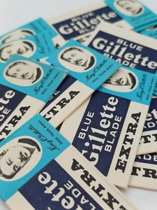 BLUE GILLETTE BLADE EXTRA , lametta da collezione per rasatura - Imagen 1 de 2
