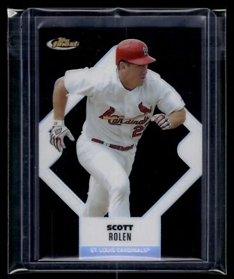 2006 Topps Finest Black Refractor #123 Scott Rolen 83/99 Cardinals HOF - Image 1 of 2