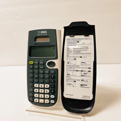 💥 TEXAS INSTRUMENTS TI-30XS MULTIVIEW HANDHELD SCIENTIFIC CALCULATOR W COVER - Image 1 of 4