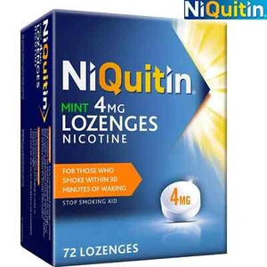 NiQuitin Mint 4 mg Lozenges - Effective Smoking Craving Relief- 72 Lozenges - Picture 1 of 3