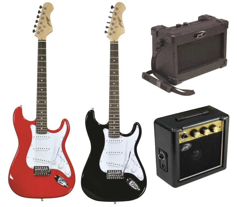 Johnny Brook Electric ST Style Guitar - Mini Amp Amplifiers Shoulder & Belt Clip - Image 1 of 1