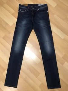 NUEVO CON TRACCIÓN DELANTERA HOMBRE Diesel TEPPHAR ELÁSTICA 0853R AZUL OSCURO Delgado W27 L32 H5 - Imagen 1 de 10