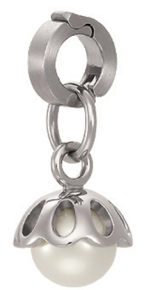 XEN Schmuck 451025G0 Charm / Anhänger für Armbänder aus Edelstahl mit Perle - Bild 1 von 1