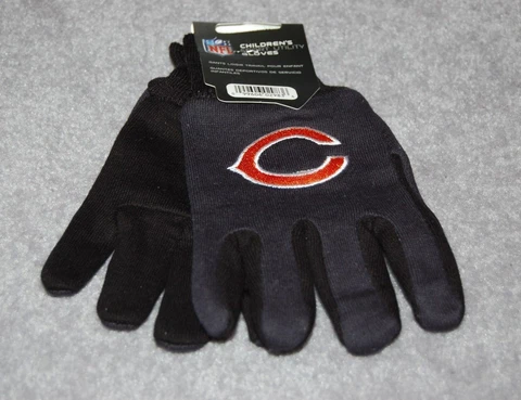 CHILDRENS/YOUTH CHICAGO BEARS NFL ALL PURPOSE/UTILITY WORK GLOVES 4-7 YEARS Cover