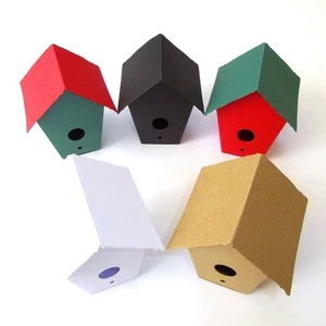 3D Bird House Favour Box For Weddings & Parties, Shabby Chic, Retro Tea Parties - Picture 1 of 7