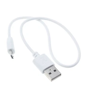 Cavo USB corto bianco 1 piede ricarica rapida filo di alimentazione E2L per telefoni AT&T/VERIZON - Foto 1 di 6