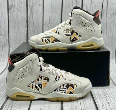 Nike Air Jordan 6 GS Quai 54 Sail Gum Talla 5Y CZ6506‐100 Foto 1 de 4
