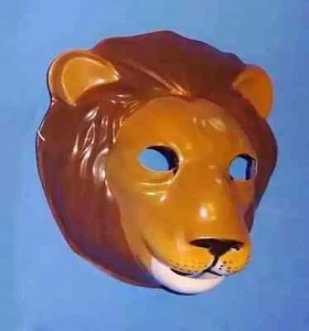Molded Plastic Lion Mask-King of Beast-School plays-Jungle Animal-Halloween-NWOT - Picture 1 of 3