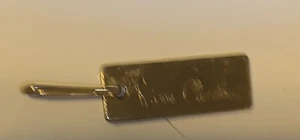PIERRE CARDIN Hang Tag Keychain Gold Tone Metal Vintage - Picture 1 of 3