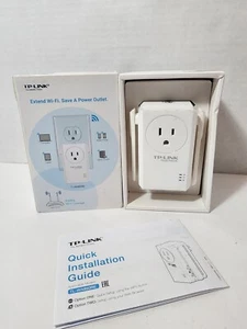 TP-LINK 300Mpbs Wi-Fi Range Extender Power Outlet Pass-though TL-WA860RE N300! - Picture 1 of 5