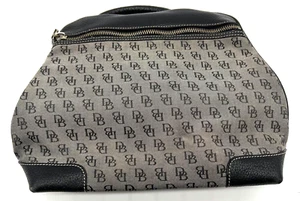Vintage Dooney And Bourke Black Pebble Leather Medium Backpack Bag - Picture 1 of 6
