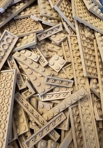 Lego 100 Stück zufällig hellbraun Großpackung Posten Platten - Bild 1 von 1