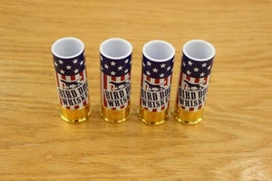 4 Ltd Edition Stars and Stripes Bird Dog 12 Gauge Shot Glass Whiskey shot Glass - Picture 1 of 2