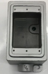 FD150A O.Z./GEDNEY 1/2 PULGADA ALUMINIO TIPO FD PROFUNDO 1 BANDA CAJA DE DISPOSITIVOS FUNDIDOS - Imagen 1 de 4