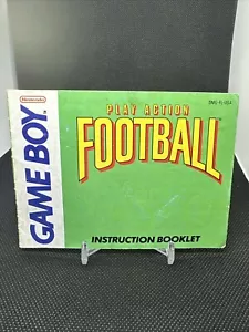 Play Action Football Nintendo Game Boy Instruction Manual Booklet ONLY - Picture 1 of 3