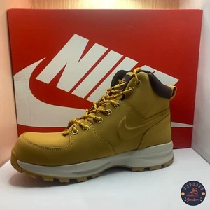 Nike Manoa Leather Boots Men’s Size 13 Tan Haystack Velvet Brown 454350-700 - Picture 1 of 7