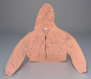 YFB Young Fabulous & Broke Peach Crop Hoodie Sweatshirt Medium - Picture 1 of 8