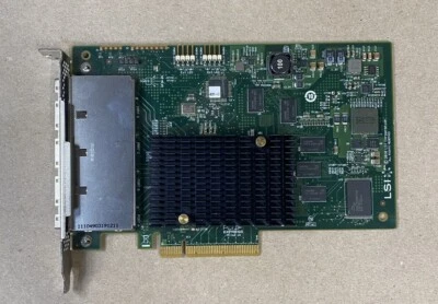LSI 9201-16e 6Gbps 16-lane external SAS HBA P20 IT Mode ZFS FreeNAS unRAID NoROM - Image 1 of 4