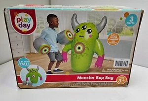 Bestway Monster Knock Out Bop Bag, Kids Boxing Set with Inflatable Gloves - Picture 1 of 5
