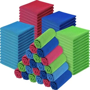 BBTO 32 x 12 Inch Microfiber Ice Towel, Large, Classic Colors, 50 Pack - Picture 1 of 5