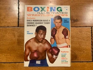 REVISTA DE NOTICIAS DE LUCHA LIBRE ILUSTRADA DE BOXEO DE COLECCIÓN JUNIO 1961 RAY ROBINSON DOWNES - Imagen 1 de 9