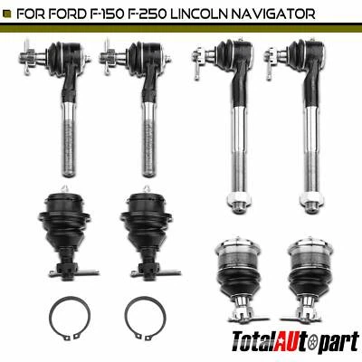 8x Tie Rod End w/ Ball Joint for Ford F-150 Heritage F-150 Lincoln Inner & Outer Foto 1 de 4