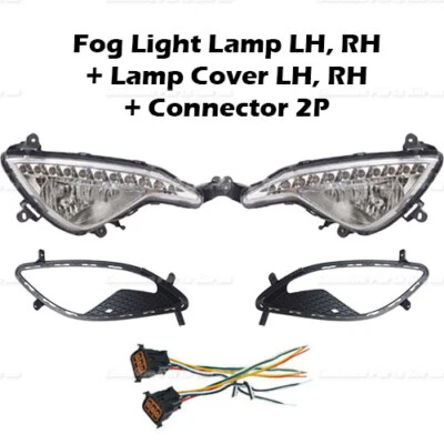 ⭐Genuíno⭐ Lâmpada de neblina LED + tampa + conexão 1 conjunto para Hyundai Genesis Coupe - Imagem 1 de 4