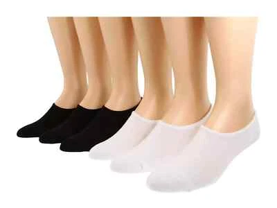 Converse Blanco/Negro 6 Pares Calcetines No Show Para Mujer Talla 4-10 L70430 Foto 1 de 2
