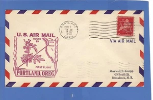 Antique 1948 US Airmail First Flight Portland OR to Honolulu 50th Anniv - Picture 1 of 1