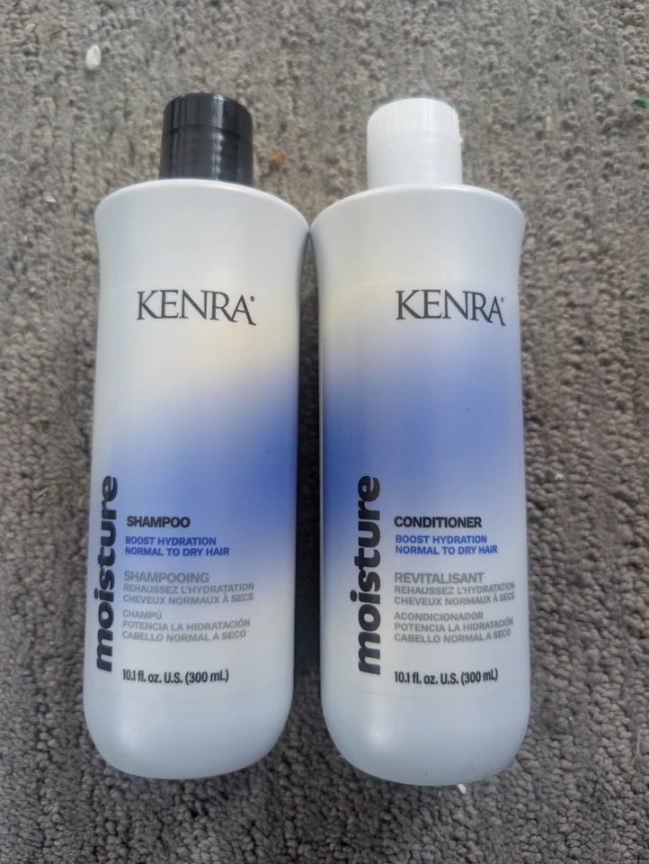 NOVO CONJUNTO DE XAMPU E CONDICIONADOR HIDRATANTE KENRA TAMANHO COMPLETO 10,1 oz CADA! VALOR US$ 48,00 - Imagem 1 de 1