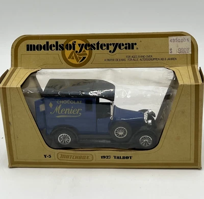 Matchbox Models of Yesteryear Y-5 1927 Talbot Chocolat Menier Vintage NEW w/ Box - Image 1 of 4
