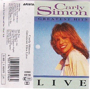Carly Simon - Greatest Hits Live (Cass, Album) (Very Good Plus (VG+)) - 37161610 - Image 1 of 3