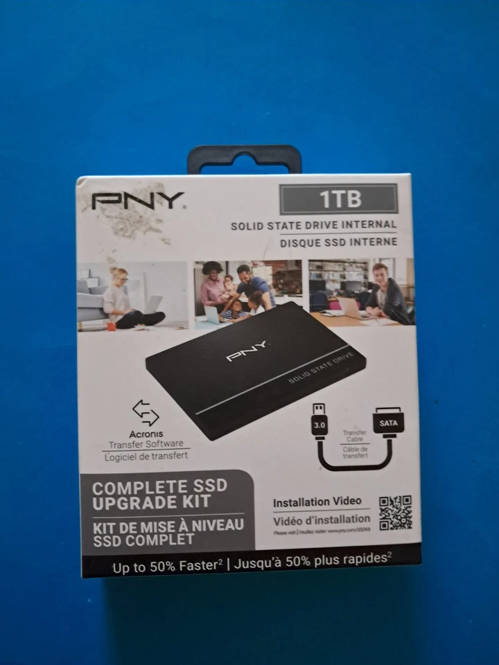 NEW - PNY  1TB Solid State Internal Drive Complete SSD Upgrade Kit CS900 2.5” - Image 1 of 1