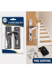DID 2 Lever Lock Set with Keys & Fittings – Secure & Durable, Easy to Install UK - Picture 1 of 3