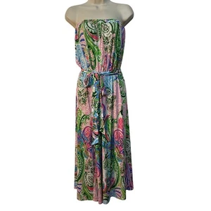 Ivy Lane Women’s Strapless Romper with Elastic Waist Multicolor Size M - Picture 1 of 9