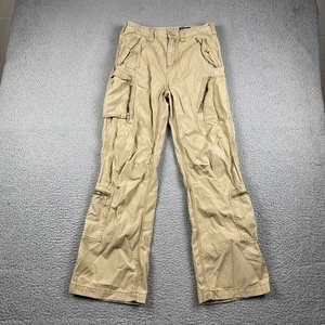 VTG Polo Ralph Lauren Cargo Utility Pants Boys Youth Size 18 Beige - Picture 1 of 13