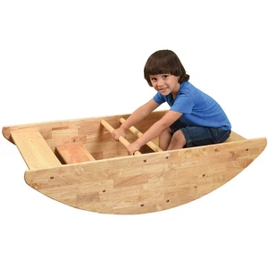 Cre8tive Minds Wooden Rocking Boat for Children Playground Equipment Daycare - Picture 1 of 6
