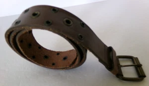 BKE BKLE Herren Gürtel Braun Leder Öse Größe 34 Canada Rustikal - Bild 1 von 9
