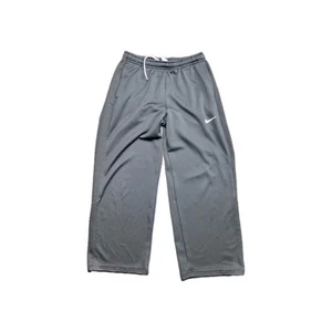 Nike Dri Fit Sweatpants Boys Size Medium 10/12 Black Straight Leg - Picture 1 of 10