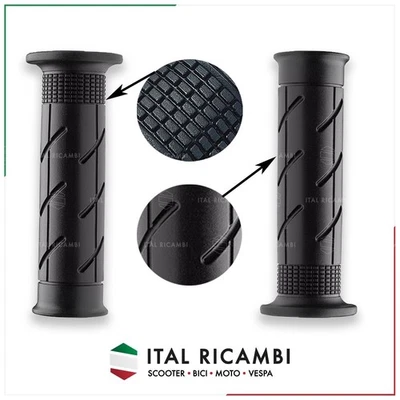 MANOPOLE MOTO SCOOTER FORATE Ø 22 25 COMPATIBILI CON HONDA SOFT TOUCH GOMMA SPEC - Imagen 1 de 3