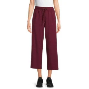 Athletic Works Women's Wine Cropped Pants sizes XS(0-2), S(4-6) NEW - Picture 1 of 8