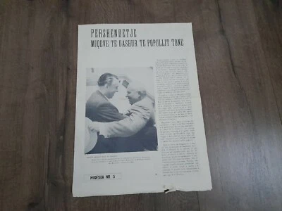 ALBANIA MAGAZINE MIQESIJA NO.5 COMMUNIST ERA FRIENDSHIP MAGAZINE SOCIALISM - Image 1 of 4