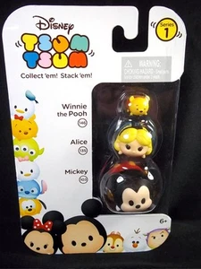 Disney Tsum Tsum 3 pack Series 1 Mickey Alice Winne the Pooh #20 - Picture 1 of 2